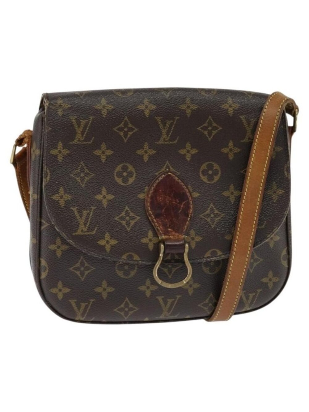 Authentic LOUIS VUITTON Monogram Saint Cloud GM Shoulder Bag M51242 LV